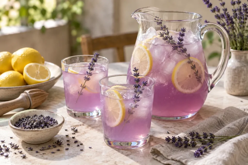 Limonada de Lavanda: La Bebida Floral que Te Va a Enamorar — sugerencia de presentación
