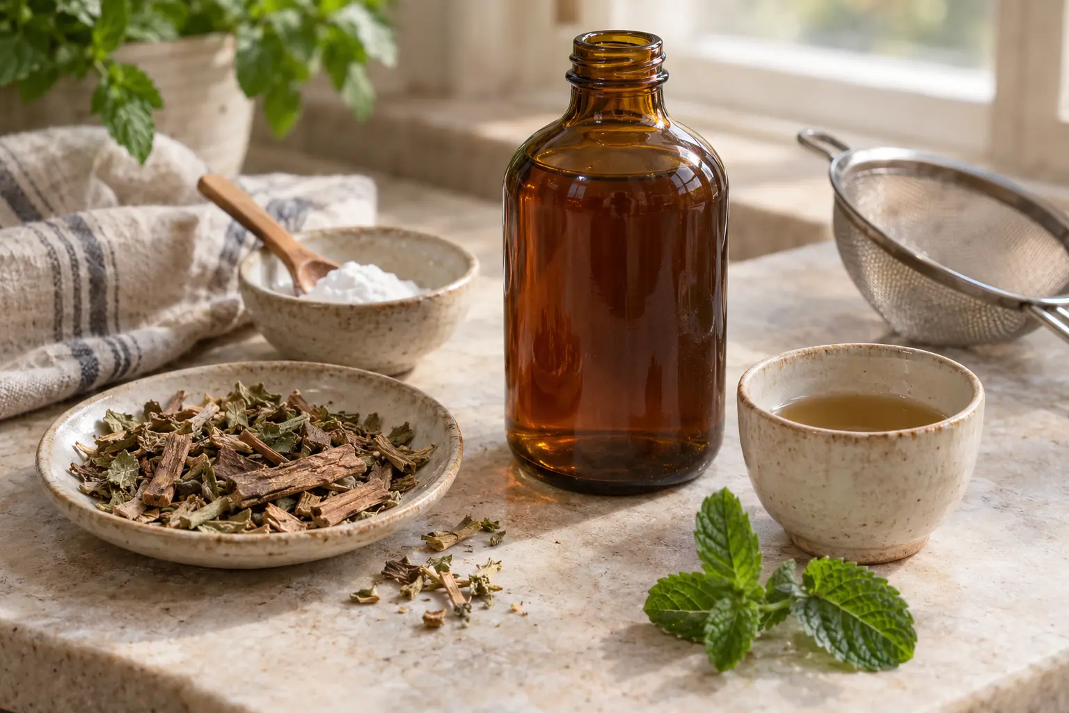 Colutorio Bucal Natural con Tusca: Cuidá tu Boca con el Poder de las Plantas — sugerencia de presentación