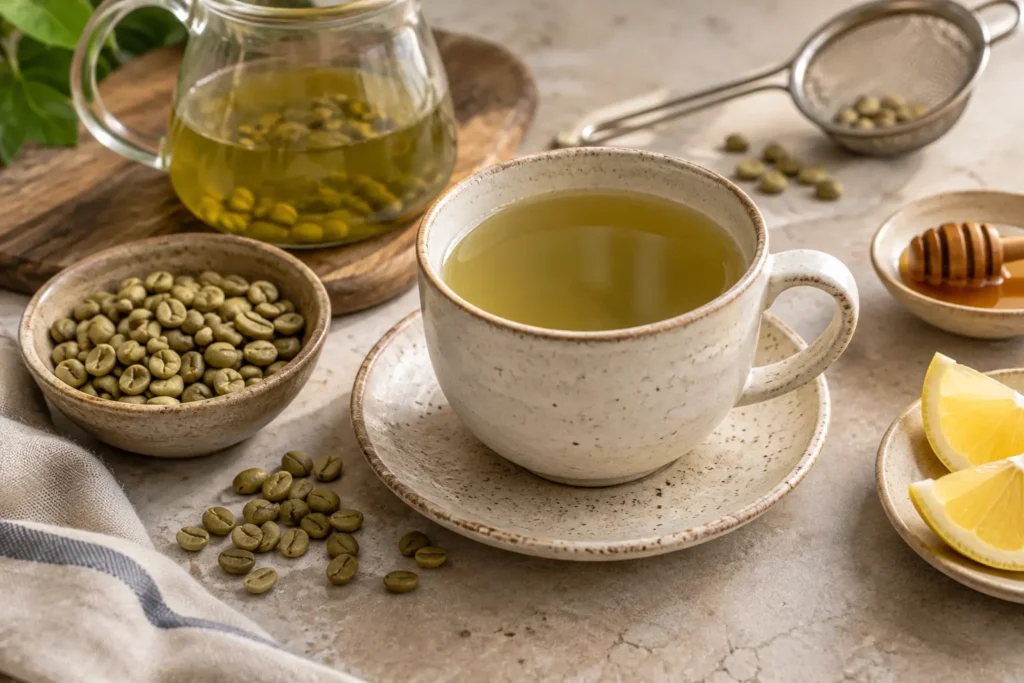 Infusión de Café Verde: Cómo Prepararla y Todos Sus Beneficios — sugerencia de presentación