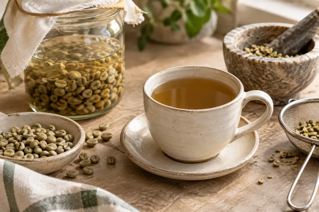 Café Verde Germinado: Activá los Granos y Potenciá sus Nutrientes — sugerencia de presentación
