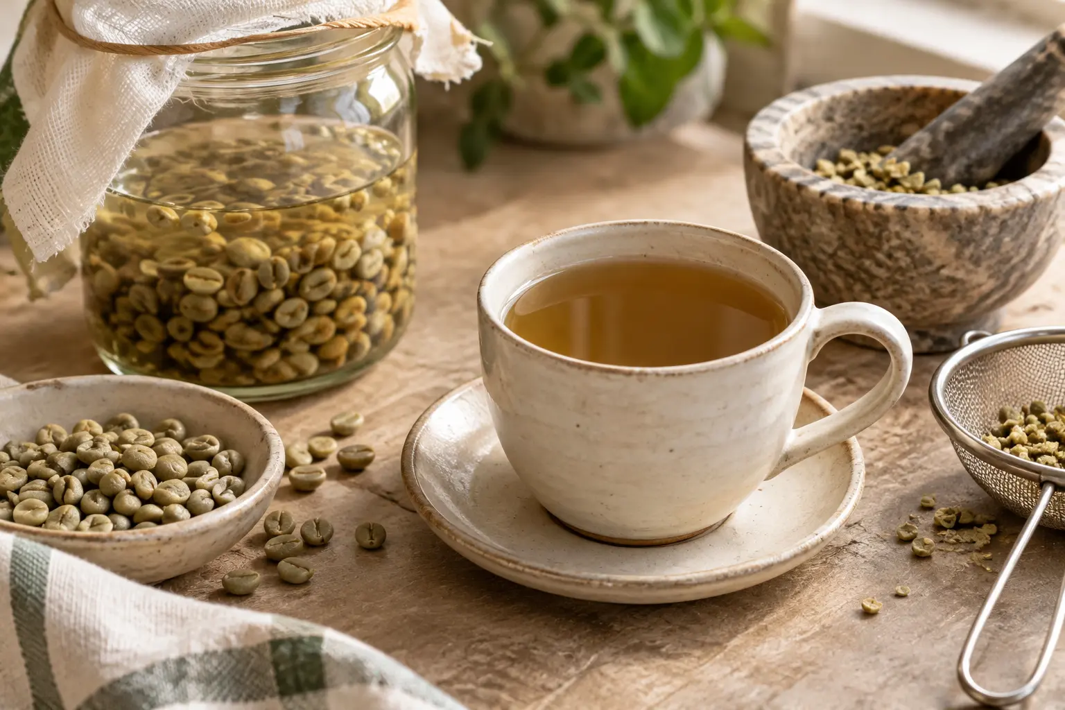Café Verde Germinado: Activá los Granos y Potenciá sus Nutrientes — sugerencia de presentación