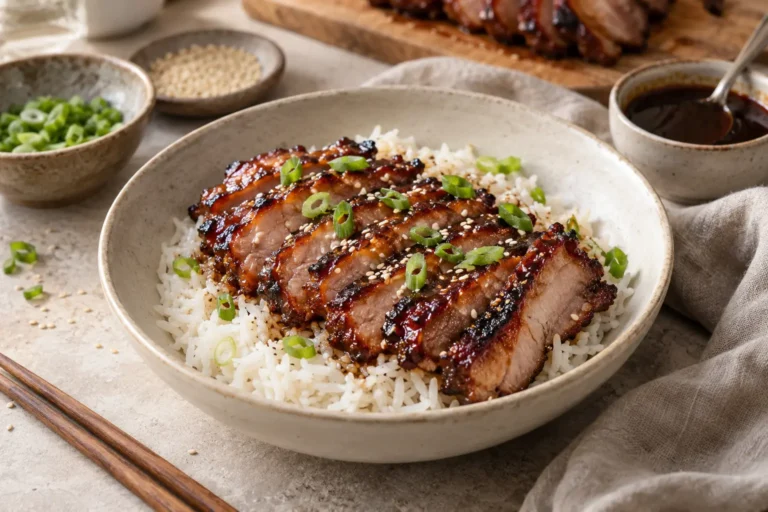 Cerdo Char Siu Glaseado con Cinco Especias y Miel