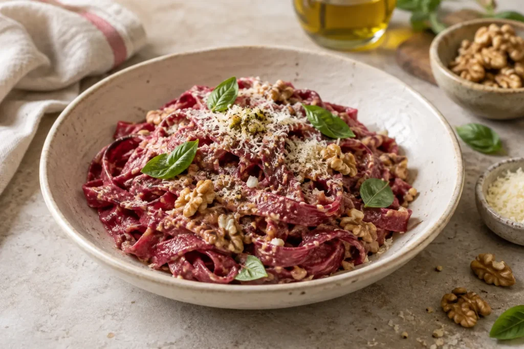 Pasta Fresca de Remolacha: Color y Sabor Natural en tu Mesa — sugerencia de presentación
