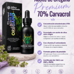 Aceite de Orégano Puro 70% Carvacrol x 30ml | Antiparasitario, Antifúngico y Defensa Natural contra Cándida
