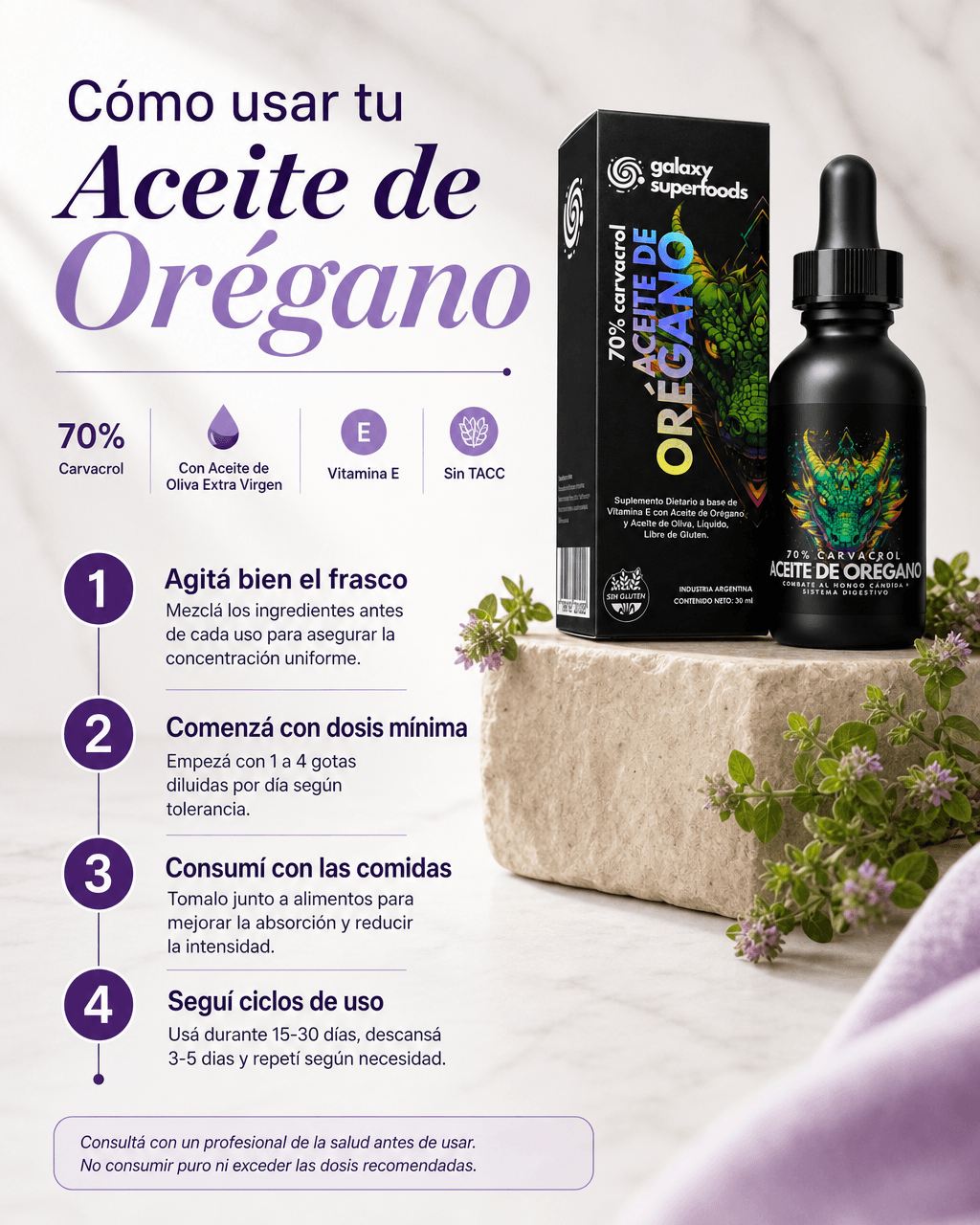Aceite de Oregano Como usar