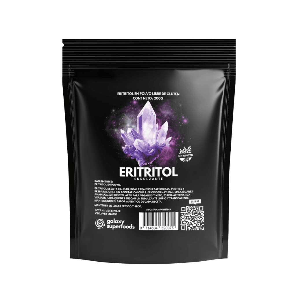Eritritol Puro x 200g | Edulcorante Natural, Bajo en Calorías y Sin Efectos Glicémicos