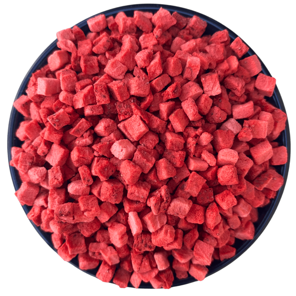 Frutilla Liofilizada En Cubos