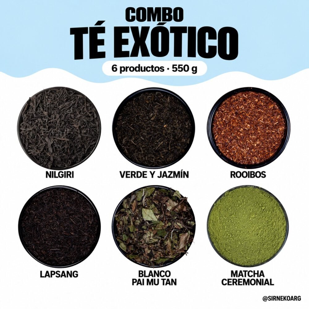 Combo Té Exótico — productos y presentaciones incluidos