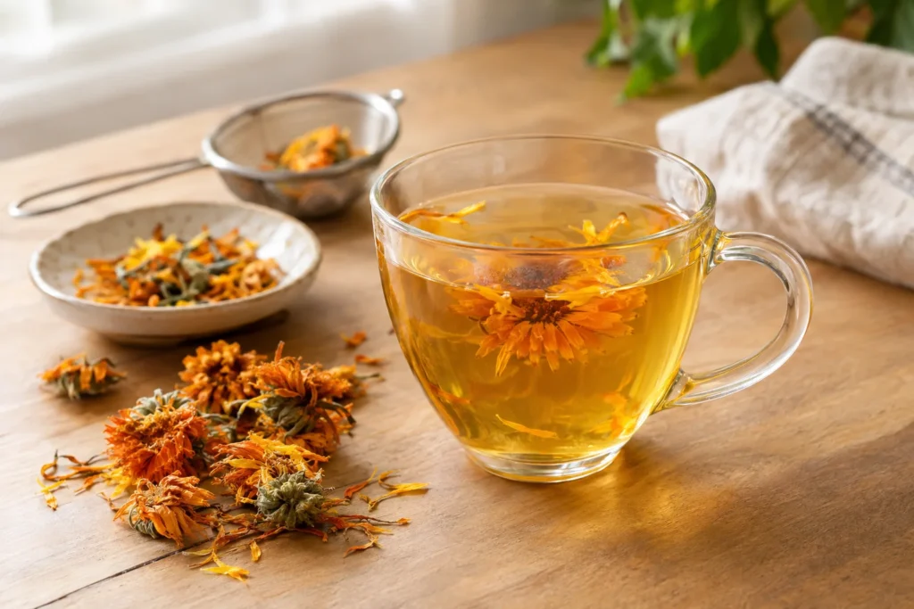 Infusión de caléndula