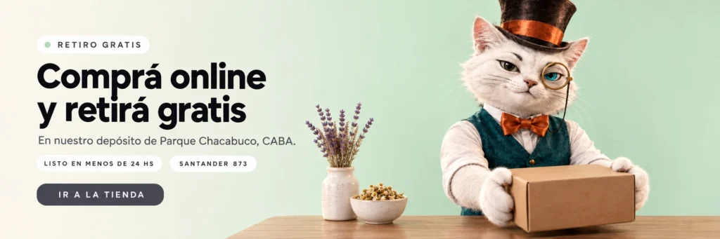 Comprá online y retirá gratis en nuestro depósito de Parque Chacabuco, Santander 873, CABA.