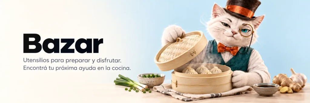 Bazar. Utensilios para preparar y disfrutar. Encontrá tu próxima ayuda en la cocina.