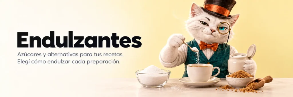 Endulzantes. Azúcares y alternativas para tus recetas. Elegí cómo endulzar cada preparación.
