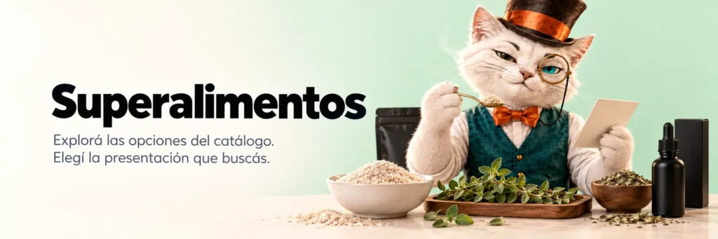 Superalimentos. Explorá las opciones del catálogo. Elegí la presentación que buscás.